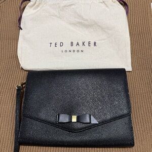Ted Baker Krystan Bow envelope clutch evening bag